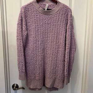 Popcorn Sweater in lilac
